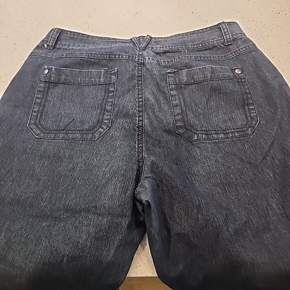 gloria vanderbilt Capri Cropped Jeans 10 Rhinestones - Picture 10 of 10